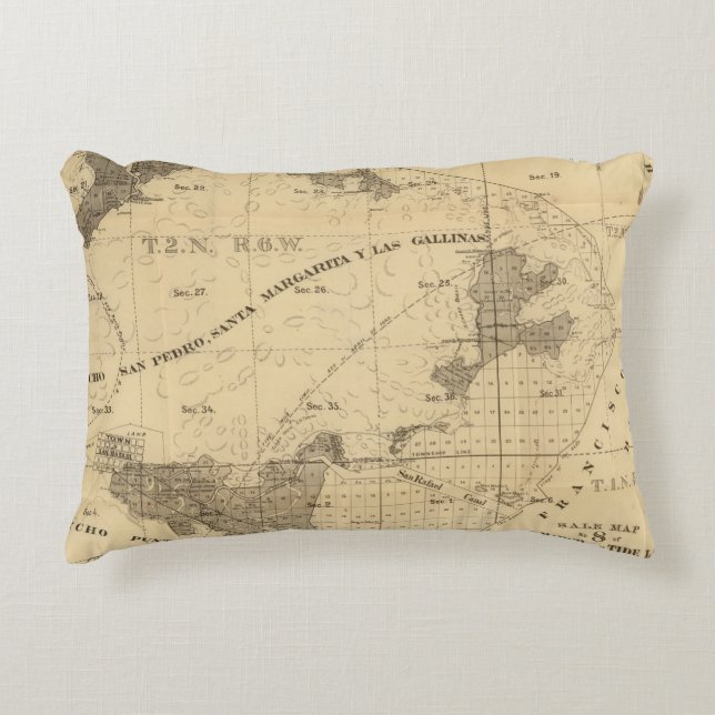 Salt marsh and tide lands decorative cushion (Front)
