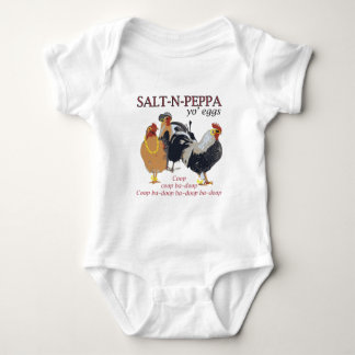 Salt-N-Pepper Chicken Coop Baby Bodysuit