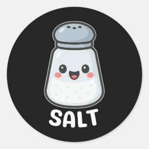 Salt Pepper Halloween Costume Couple Friend Duo Classic Round Sticker