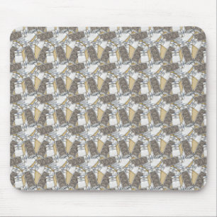 Salt & Pepper Pattern Mouse Pad