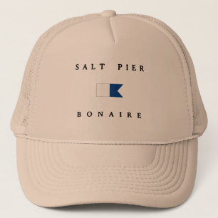 Salt  Pier Bonaire Alpha Dive Flag Trucker Hat