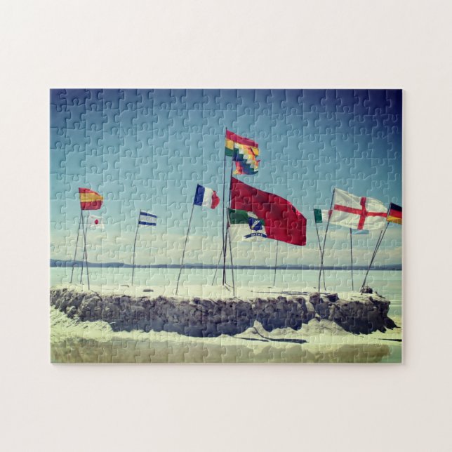 salt plain flags jigsaw puzzle (Horizontal)