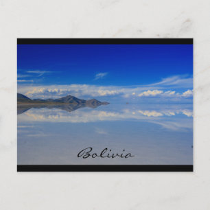 salt plains bolivia postcard