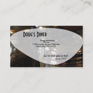 Salt Shaker Fun Diner Restaurant Business Card