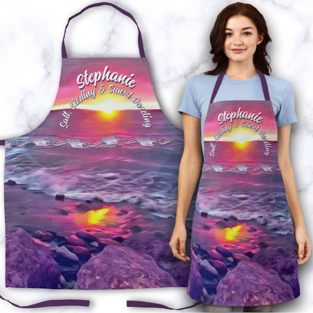 Salt, Sizzling & Sunset Dazzling 0911 Apron (Creator Uploaded)