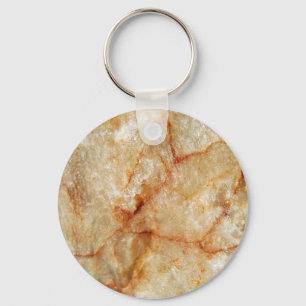 Salt Stone Rock Key Ring