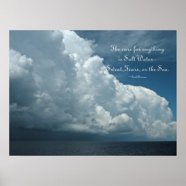 Salt Water Cure Ocean Poster (Front)