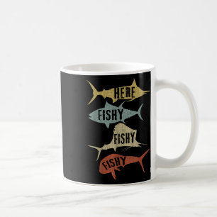 Salt Water Fishing Gift Ideas Funny Vintage Here F Coffee Mug