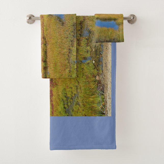 Salt Water Marsh Bath Towel Set (Insitu)