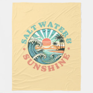 Salt Water & Sunshine Fleece Blanket