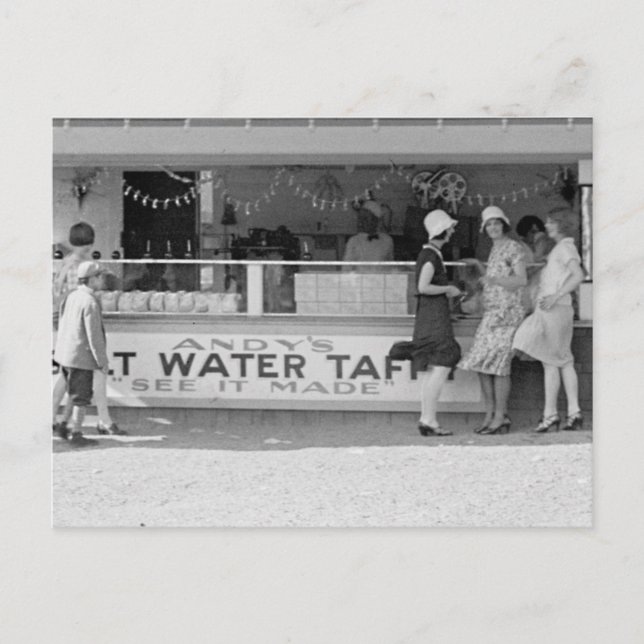 Salt Water Taffy Stand Postcard (Front)