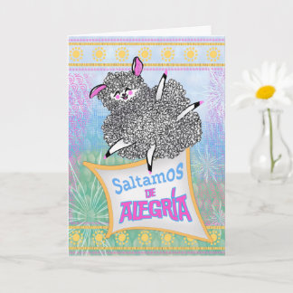 Saltamos Alegría Felicitación Infantil Divertida Card