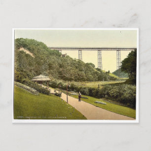 Saltburn-by-the-Sea, the gardens, Yorkshire, Engla Postcard