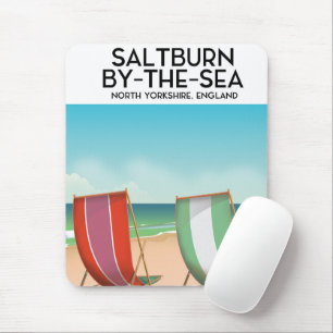 Saltburn-by-the-Sea Vintage poster. Mouse Pad