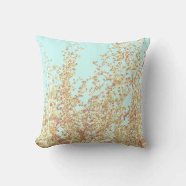 Saltbush Atriplex Leaf Nature Minimalistic Cushion (Front)