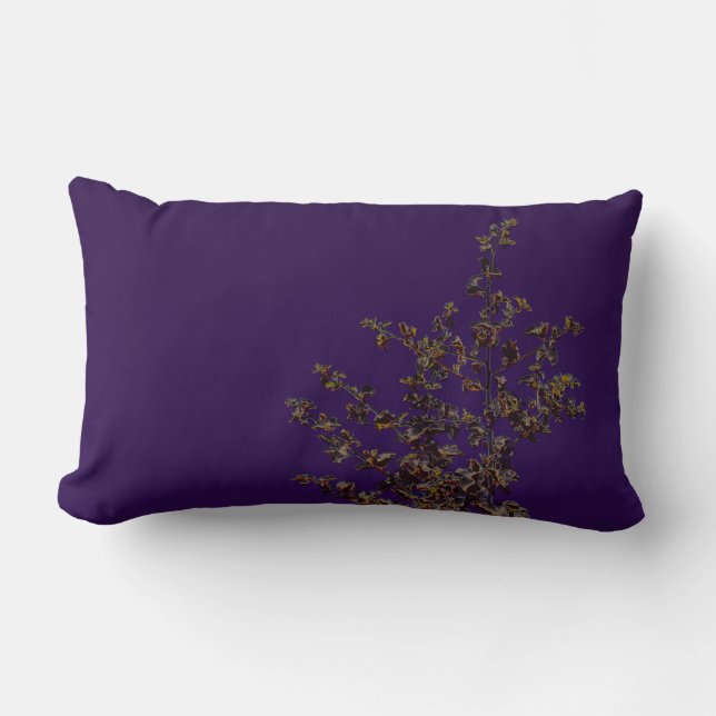 Saltbush Atriplex Leaf Nature Minimalistic Cushion (Front)