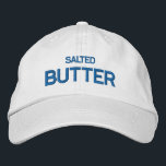 Salted Butter Embroidered Hat<br><div class="desc">Add a touch of savory style to your wardrobe with our Salted Butter Embroidered Baseball Cap. This cap features a whimsical design of a salted butter pat, embroidered for a high-quality finish. Whether you're out for a casual day or running errands, this cap is sure to add a flavorful flair...</div>