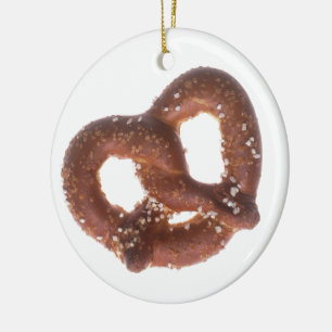 Salted Pretzel Ceramic Tree Decoration