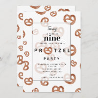 Salted Soft Watercolor Pretzel Birthday Party