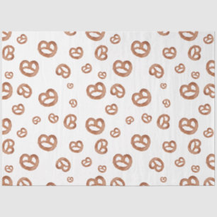 Salted Soft Watercolor Pretzel Pattern Tissue Paper