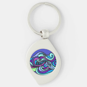 Salted Tide Metal Keychain
