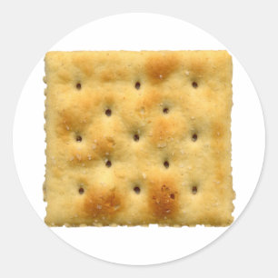 Saltine Soda Crackers Classic Round Sticker