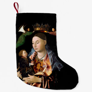 Salting Madonna and Christ Child Small Christmas Stocking