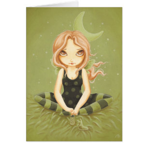 Salting slugs - fairy slug card