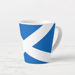 Saltire ~ Flag of Scotland Latte Mug
