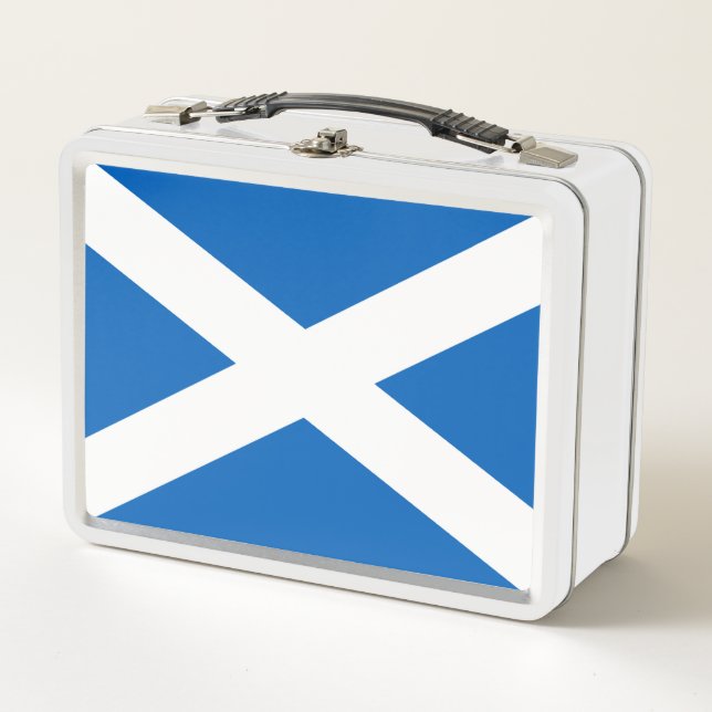 Saltire ~ Flag of Scotland Metal Lunch Box (Front)