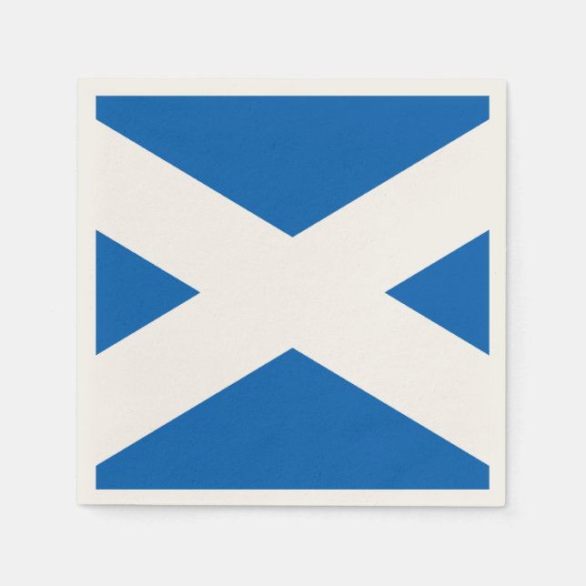 Saltire ~ Flag of Scotland  Napkin (Front)