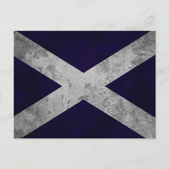 Saltire Grunge Postcard (Front)