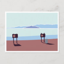 Salton Sea and Mount Rollo Postcard