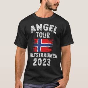 Salttraumen 2023  Angel Tour to Norway with Flag T-Shirt