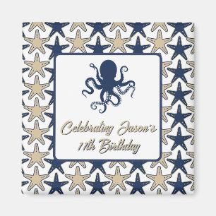 Saltwater and Sunshine Beach Birthday Party  Magnet