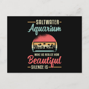 Saltwater Aquarium Aquatic Fish Tank Aquarist Postcard