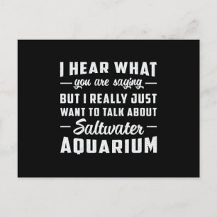 Saltwater Aquarium Aquatic Fish Tank Aquarist Postcard