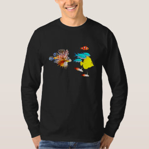Saltwater Aquarium Lionfish Clownfish Yellow Tang T-Shirt