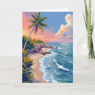 Saltwater Daydream Ocean Coast Watercolor Sea Card
