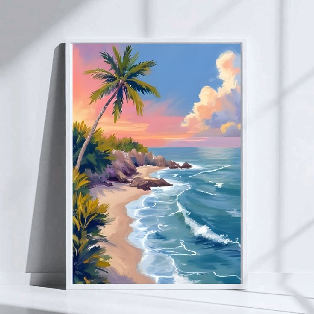 Saltwater Daydream | Ocean Coast Watercolor Sea Poster (Creator Uploaded)