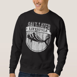 Saltwater Deep Sea Fishing Angler Fisherman Sport Sweatshirt
