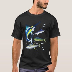 Saltwater Fish Swordfish Mahi Tuna Kingfing Atlant T-Shirt