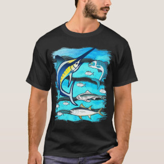 Saltwater Fish Swordfish Mahi Tuna Kingfing Atlant T-Shirt