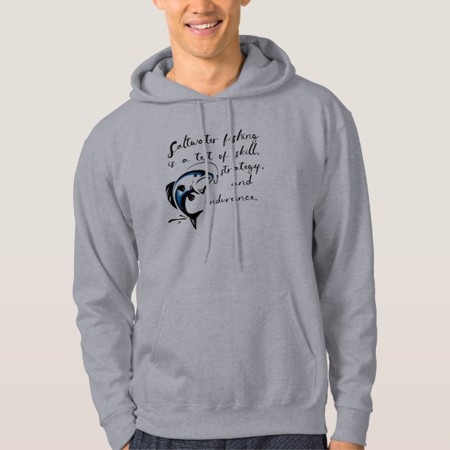 Saltwater fishing. hoodie (Front)