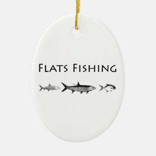 Saltwater Flats Fish Species Ceramic Ornament