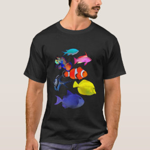 Saltwater Reef Fish Ocean Fish Mandarin Goby Yello T-Shirt
