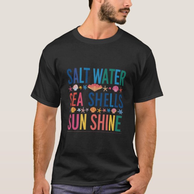 Saltwater Seashells Sunshine Shirt | Vibes (Front)