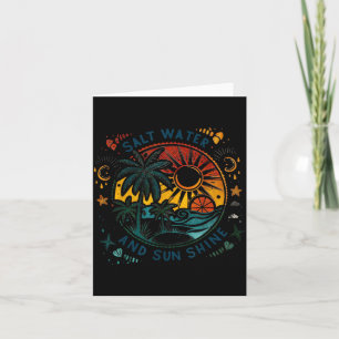 Saltwater Seashells Sunshine Summer Beach Lover Card