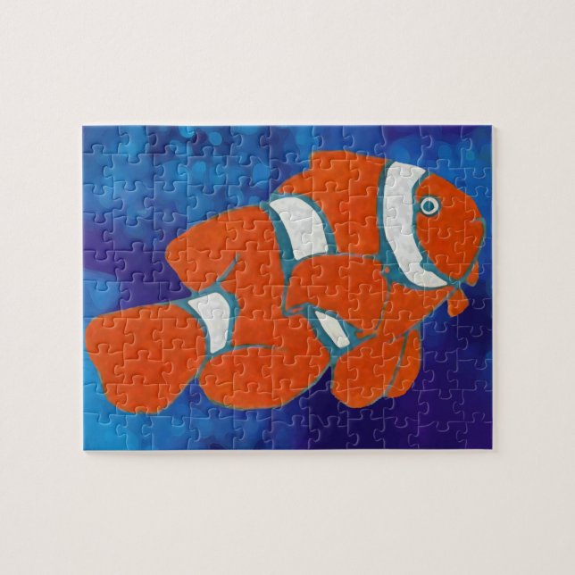 saltwater tropical clown fish jigsaw puzzle (Horizontal)