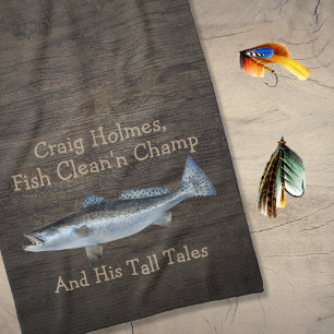 Saltwater Trout Fishing•Custom Tea Towel